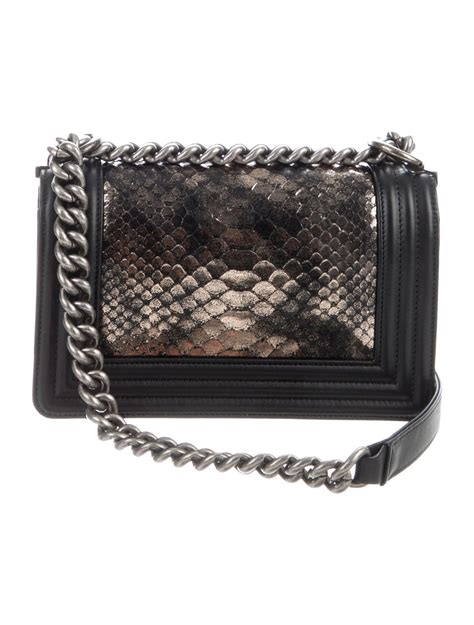 chanel boy snakeskin gold hảdware|chanel handbags.